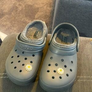 Lined crocs size 2